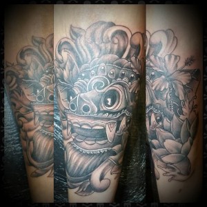 indonesian-mask-tattoo 
