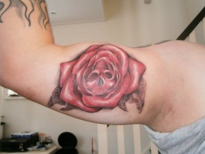 skull-rose-tattoo        