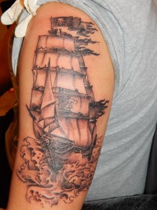 pirate-ship-tattoo   